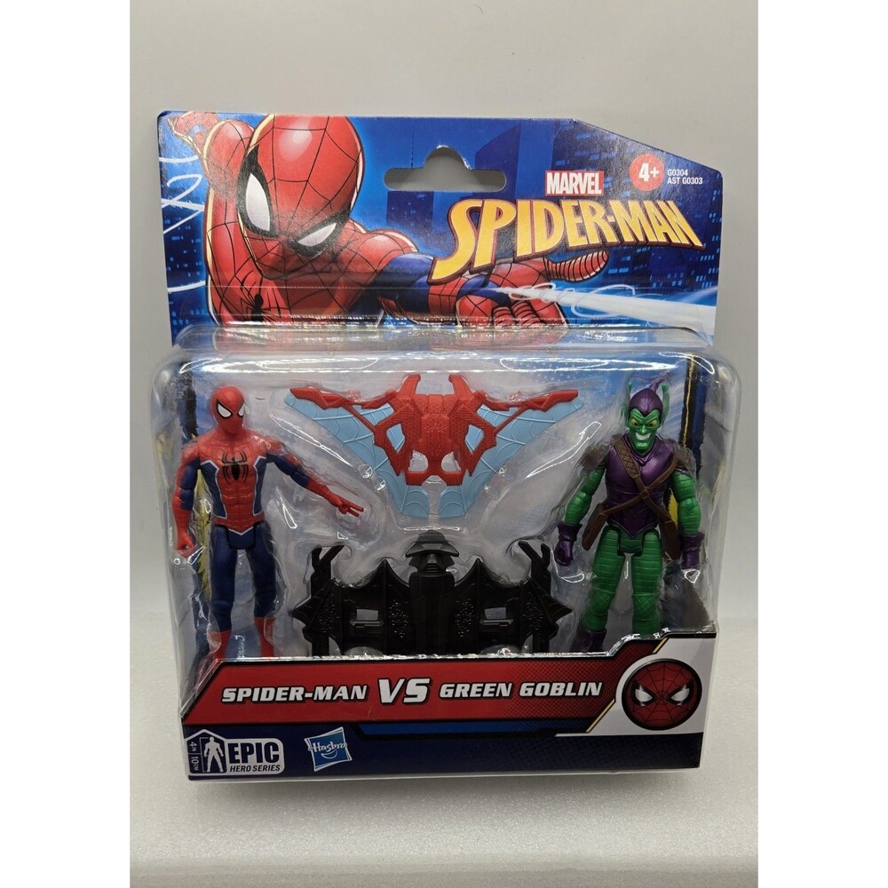 Marvel Epic Hero Series Spider-Man vs Green Goblin 4" Action Figures HASBRO NEW